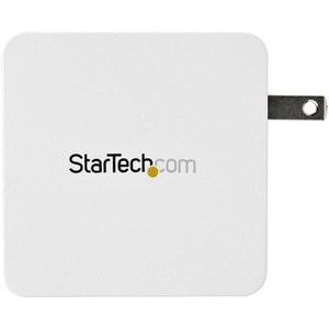 StarTech.com USB C Wall Charger - 60W PD 1m cable - Portable Travel USB Type C Fast Charge Universal Laptop Adapter - USB 