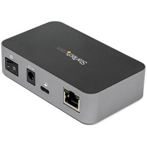 StarTech.com USB/Ethernet-Hub - USB 3.1 Typ C - Extern - Schwarz, Grau - UASP-Support - 3 Total USB Port(s) - 3 USB 3.1 Po