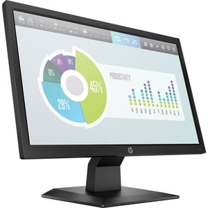 HP P204v 20" Class HD+ LCD Monitor - 16:9 - 49.5 cm (19.5") Viewable - Twisted nematic (TN) - LED Backlight - 1600 x 900 -