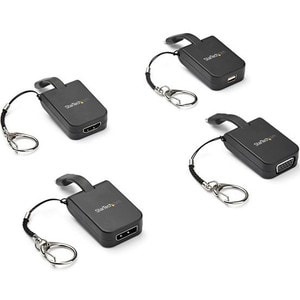 StarTech.com Compact USB C to HDMI Adapter - 4K 30Hz USB Type-C to HDMI Video Display Converter w/ Keychain Ring- Thunderb