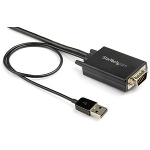 StarTech.com Câble adaptateur VGA vers HDMI - 2 m - 1080p - Audio USB - Alimenté par USB - Noir