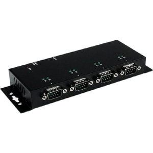 4 PORT USB TO DB9 RS232 SERIAL ADAPTER HUB INDUSTRIAL DINRAIL AND WALL MOUNTABLE - USB TO RS 232 SERIAL ADAPTER 4-PORT - U