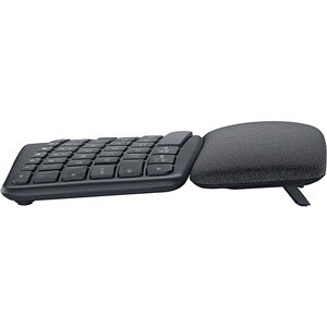 Logitech ERGO K860 Tastatur - Kabellos Konnektivität - USB Schnittstelle - Deutsch - Graphit - Bluetooth/RF - 10 m - 2,40 