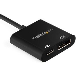 StarTech.com USB C to DisplayPort Adapter with 60W Power Delivery Pass-Through - 8K/4K USB Type-C to DP 1.4 Video Converte