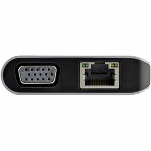Adattatore multiporta USB C - Mini dock da viaggio USB-C con HDMI 4K o VGA 1080p - Hub USB 3.0 3x, SD, GbE, audio, pass-th