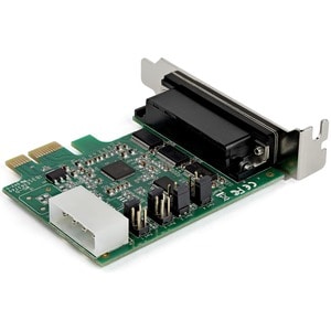 StarTech.com 4-port PCI Express RS232 Serial Adapter Card - PCIe Serial DB9 Controller Card 16950 UART - Low Profile - Win