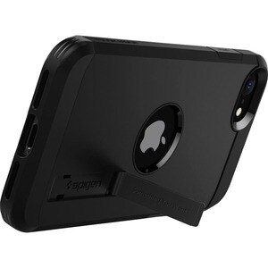 Spigen Tough Armor Case for Apple iPhone SE Smartphone - Black - OEM - Drop Resistant, Impact Resistant - Thermoplastic Po