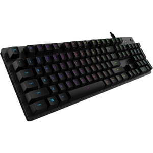 Logitech G512 Gaming Keyboard - Cable Connectivity - USB 2.0 Interface - Portuguese - Carbon - Mechanical Keyswitch Volume