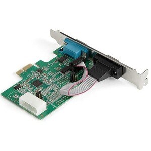 StarTech.com Serial Adapter with 16950 UART - Low-profile Plug-in Card - 1 Pack - PCI Express 1.1 x1 - PC, Linux - 2 x Num