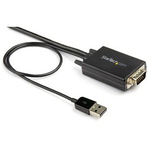StarTech.com VGA2HDMM2M Cable Adaptador de VGA a HDMI 2m - Audio Vía USB -1080p - 2 Años de Garantía - Negro