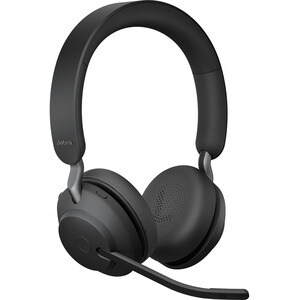 Jabra Evolve2 65 Wireless Over-the-head Stereo Headset - Black - Binaural - Supra-aural - Bluetooth - USB Type A