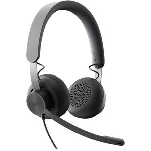 Logitech Zone Headset - Stereo - USB Type C - Wired - 32 Ohm - 20 Hz to 16 kHz - Over-the-head - Binaural - Circumaural - 