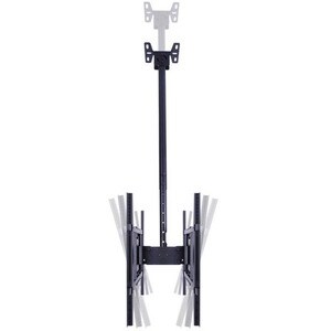 ITB Ceiling Mount for Digital Signage Display, Monitor - Black - 2 Display(s) Supported - 190.5 cm (75") Screen Support - 