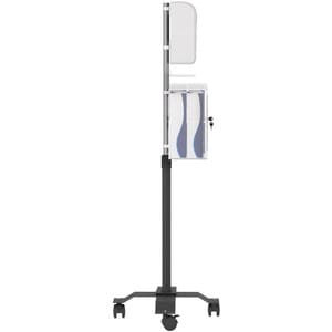 CTA Digital Compact Mobile Sanitizing Station with Automatic Soap Dispenser - Floor - Chrome Plated, Acrylic