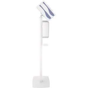 CTA Digital: Premium Thin Profile Sanitizing Station (White) - 48" Height - Floor - Steel, Acrylic - White