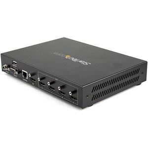 StarTech.com ST124HDVW. Video Porttyp: HDMI, USB port type: USB Typ-A. Materialien: Metall, Produktfarbe: Schwarz, Maximum