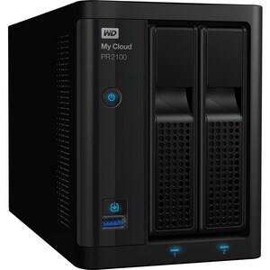 WD My Cloud Pro Series Network Attached Storage - 1 x Intel Pentium N3710 Quad-core (4 Core) 1.60 GHz - 2 x HDD Supported 