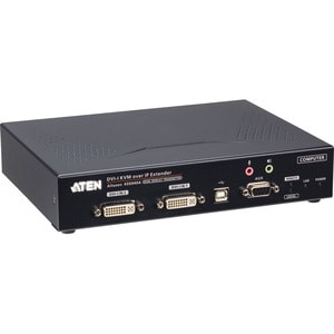 ATEN DVI-I Dual Display KVM over IP Transmitter - 2 Computer(s) - 2 Local User(s) - WUXGA - 1920 x 1200 Maximum Video Reso