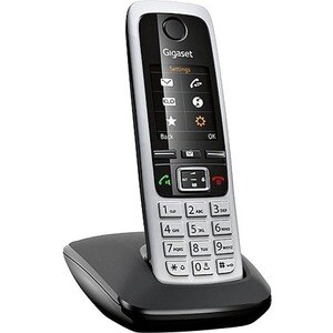 Gigaset C430 DECT Cordless Phone - Black, Grey - Cordless - Corded - 1 x Phone Line - 1 x Handset - 1 Simultaneous Calls -