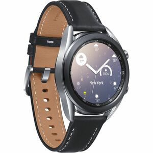 Samsung Galaxy Watch3 (41MM), Mystic Silver (Bluetooth) - Round - 1.82" (46.20 mm) - 0.44" (11.10 mm) - 1.61" (41 mm) - EC