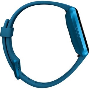 Fitbit Versa Lite Edition Smart Watch - Rectangular Case Shape - Marina Blue Body Color - Glass, Aluminium Body Material -