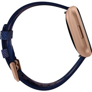 Fitbit Versa 2 Smart Watch - Navy, Pink, Copper Rose Body Color - Aluminium Body Material - Aluminium Case Material - Wove