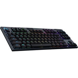 Logitech G915 Gaming Keyboard - Wireless Connectivity - USB Interface - French - AZERTY Layout - Carbon - Mechanical Keysw