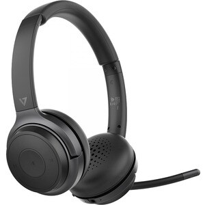 V7 HB600S Wireless On-ear, Over-the-head Stereo Headset - Black, Dark, Grey - Microsoft Teams Certification - Binaural - S