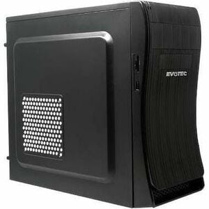 EVOTEC Gabinete para computadora gamer - Mini ATX, Micro ATX Placa base admitida - Minitorre - Metálico - Negro - 600W - F
