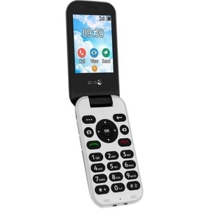 Doro 7030 Feature Phone - QVGA 320 x 240 - 4G - Black - Flip - MediaTek MT6731V/ZA SoC - 2 SIM Support - SIM-free - Rear C