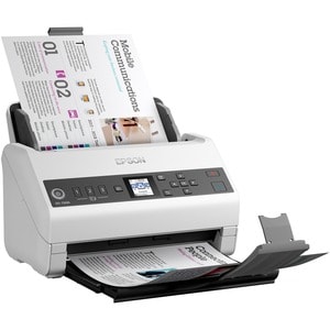 Epson DS-730N Sheetfed Scanner - 600 dpi Optical - 8-bit Color - 8-bit Grayscale - 40 ppm (Mono) - 40 ppm (Color) - Duplex