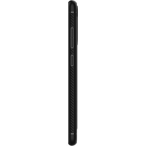 Spigen Rugged Armor Rugged Case for Samsung Galaxy S20 FE Smartphone - Textured With Carbon Fiber - Matte Black - Glossy, 