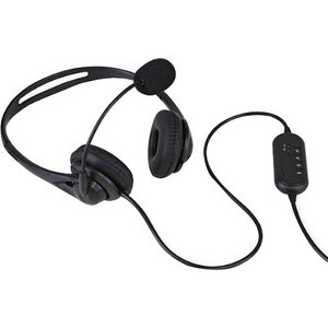 Aluratek Wired USB Stereo Headset with Noise Reducing Boom Mic and In-Line Controls - Stereo - USB Type A - Wired - Over-t