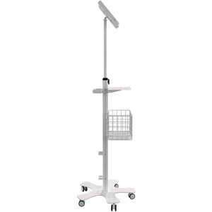 CTA Digital CTA Medical Floor Stand Enclosure for iPad Gen 10, 11" iPad Pro, & More - Up to 11" Screen Support - 53.90" He