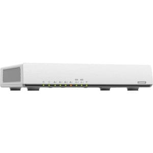 QNAP QHora-301W Wi-Fi 6 IEEE 802.11ax Ethernet Wireless Router - 2.40 GHz ISM Band - 5 GHz UNII Band - 8 x Antenna(8 x Int