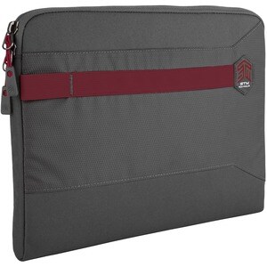 STM Goods Summary Carrying Case (Sleeve) for 33 cm (13") Notebook - Granite Gray - Dirt Resistant Exterior, Moisture Resis