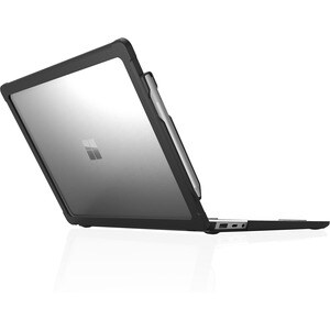 STM Goods Dux Case for Microsoft Notebook, Stylus - Transparent, Black - Thermoplastic Polyurethane (TPU)