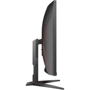 AOC CQ32G2SE 32" Class WQHD Curved Screen Gaming LCD Monitor - 16:9 - Black Red - 80 cm (31.5") Viewable - Vertical Alignm