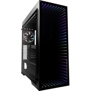 Game Factor CSG601 Gabinete para computadora gamer - ATX, Mini ITX, Micro ATX, EATX Placa base admitida - Vidrio templado,