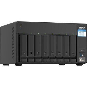 QNAP TS-832PX-4G 8 x Gesamtzahl Einschübe SAN/NAS-Speichersystem - 512 MB Größe Flash-Speicher - Annapurna Labs Alpine AL-