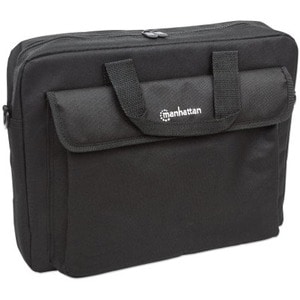 London Laptop Bag 15.6", Top Loader, Black, LOW COST, Accessories Pocket, Shoulder Strap (removable), Cheaper alternative 