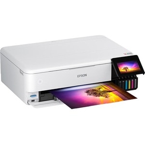 Epson ET-8550 Inkjet Multifunction Printer-Color-Copier/Scanner-5760x1440 dpi Print-Automatic Duplex Print-100 sheets Inpu