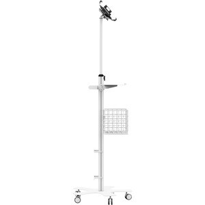 CTA Digital Medical Mobile Floor Stand with VESA Tablet Security Holder - Up to 12.90" Screen Support - Floor