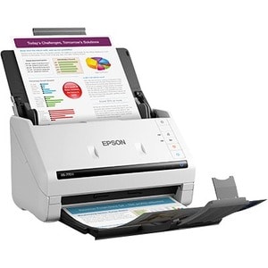 Epson WorkForce DS-770II Sheetfed Scanner - 600 x 600 dpi Optical - 24-bit Color - 8-bit Grayscale - 45 ppm (Mono) - 45 pp