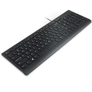 Lenovo Essential Keyboard - Cable Connectivity - USB Interface - Spanish - QWERTY Layout - Black - Membrane Keyswitch - Wi