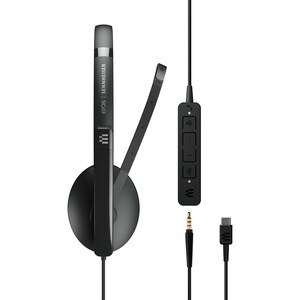 EPOS | SENNHEISER ADAPT 165T USB-C II - Stereo - USB Type C, Mini-phone (3.5mm) - Wired - On-ear - Binaural - Ear-cup - 7.