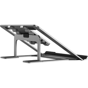 Alogic Metro Adjustable & Portable Folding Notebook Stand - Space Grey - Desk - Aluminium Alloy - Space Gray