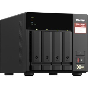 QNAP TS-473A-8G 4 x Total Bays NAS Storage System - 5 GB Flash Memory Capacity - AMD Ryzen V1500B Quad-core (4 Core) 2.20 