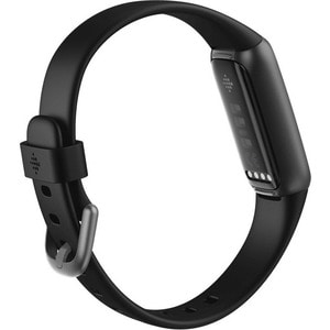 Fitbit Luxe Smart Band - Black, Graphite Body Color - Stainless Steel Body Material - Heart Rate Monitor - Sleep Monitor -