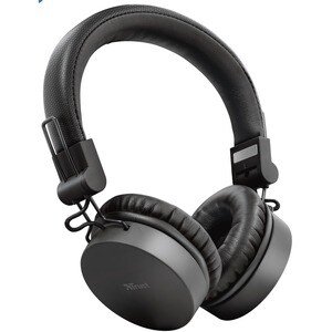 Trust Tones Kabel/Kabellos Auf den Ohren Design Kopfhörer - Schwarz - Geschlossen - 10 m Reichweite - Bluetooth - Mini-Pho